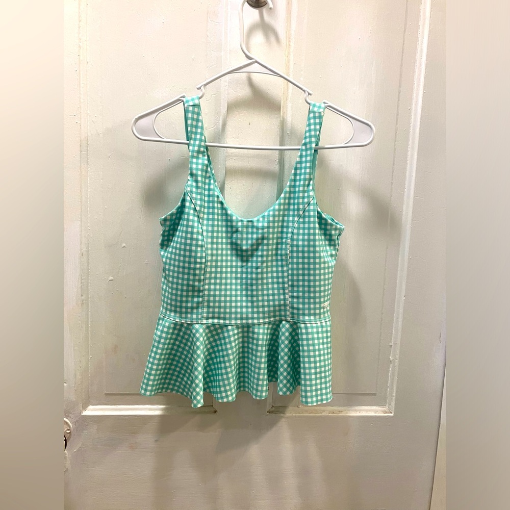 Albion fit peplum tankini top size small
